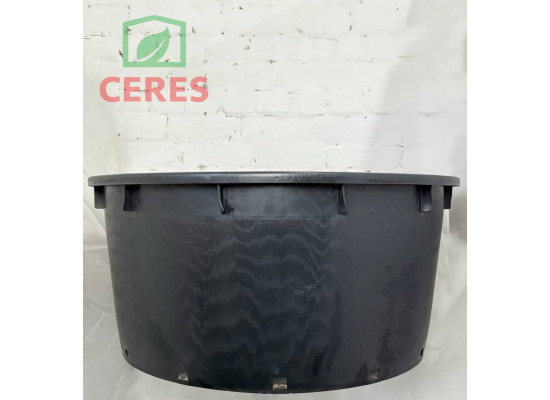 Горщик низький (великий) Idel   240л Чорний 