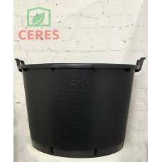 Горщик низький (великий) Idel   240л Чорний 