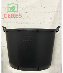 Горщик низький (великий) Idel   240л Чорний 